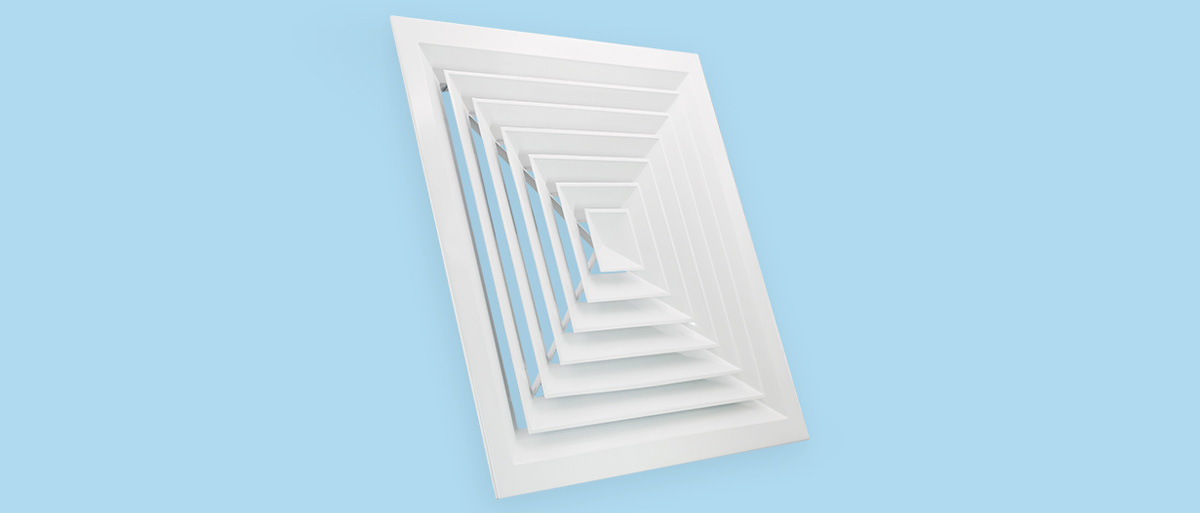 Square Ceiling Diffuser FK003 with 4-Way Airflow FHD-306