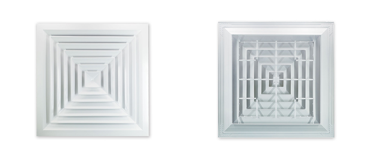 Square Ceiling Diffuser FK003 with 4-Way Airflow detail 2