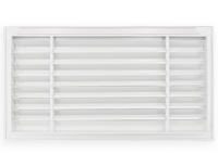 PVC Hinged Air Return Grille - No Damper, White Finish detail 9