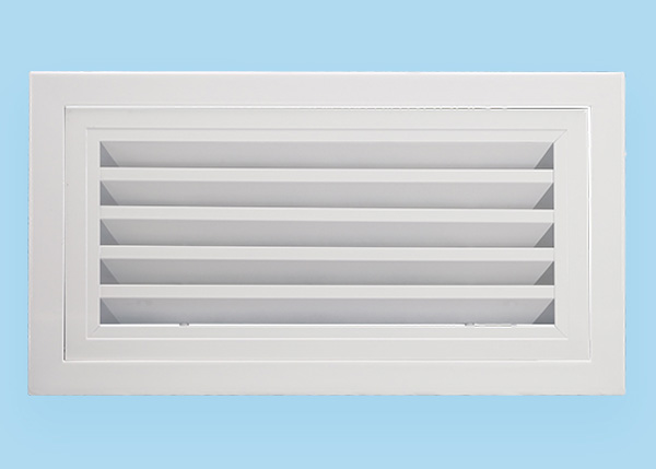 PVC Hinged Air Return Grille - No Damper, White Finish detail 10