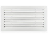 PVC Hinged Air Return Grille - No Damper, White Finish detail 8