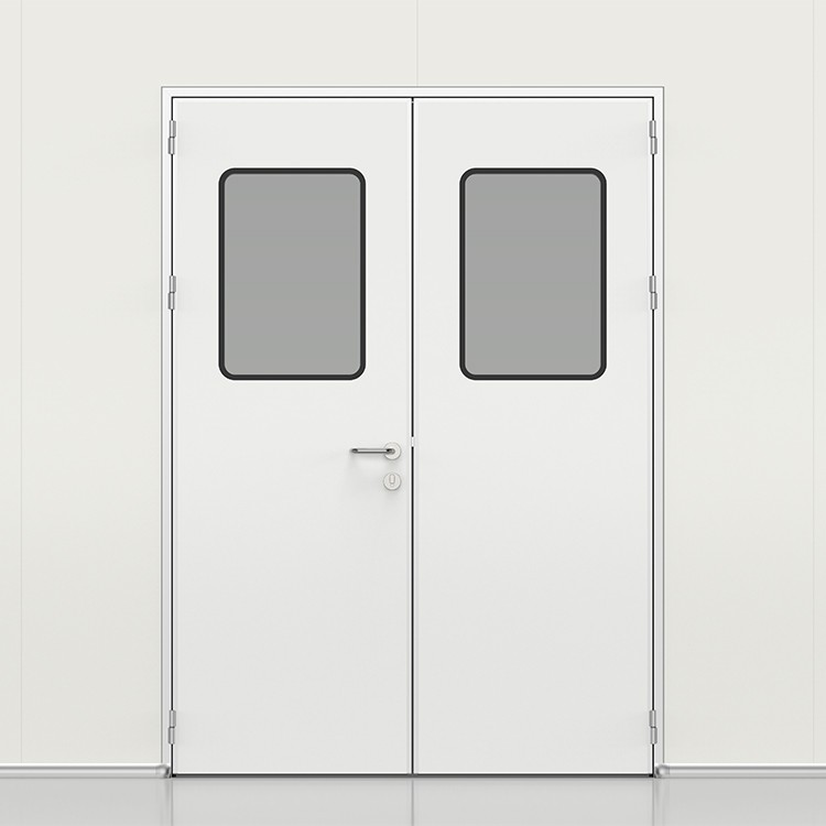 HPL Laminate Flush Hospital Door, Same-Color Aluminium Frame FHD-105