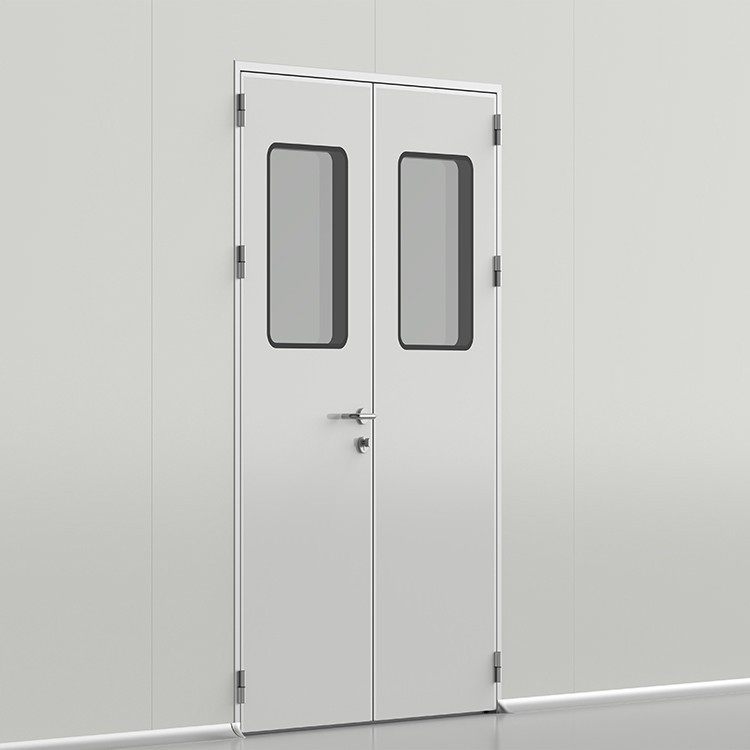 HPL Laminate Flush Hospital Door, Same-Color Aluminium Frame view 2